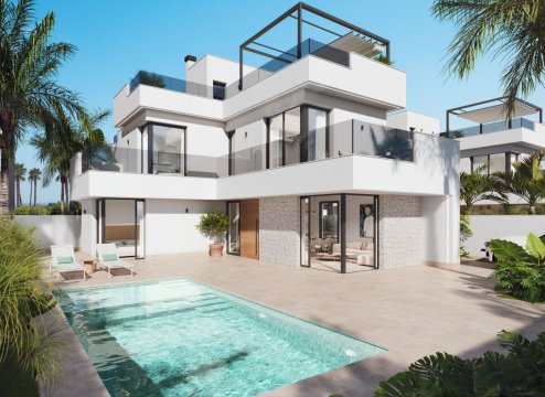Neubau-Villen - Costa Blanca - Murcia in einer exklusiven Golfanlage. Jetzt Ihren Platz an der Sonne sichern!