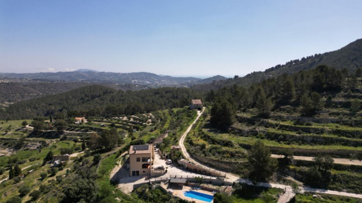 Mediterrane Finca bei Benissa mit Panoramablick und privatem Pool zu verkaufen